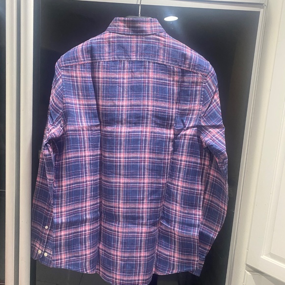 Baird Mcnutt Prestigious Linen Woven Shirt Sz M - Picture 3 of 6